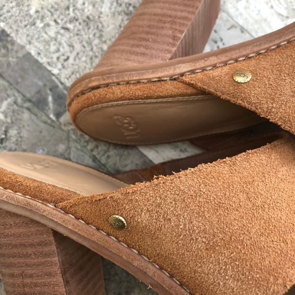 Authentic UGG Suede Mules - Picture 7 of 8